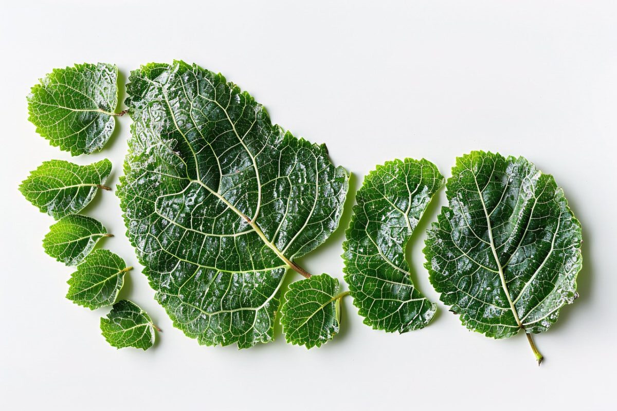 EcoGPT groene ai generated, leaves, foliage, foot print, botanical, identity, natural, chlorophyll, art, eco, organic, portrait, nature, botanical.